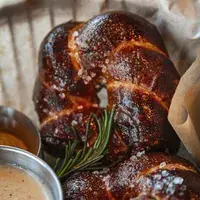 German pretzels and appetizers