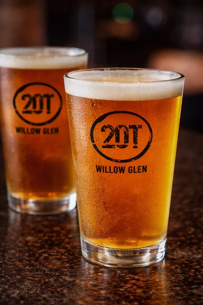 Twenty craft beers on tap